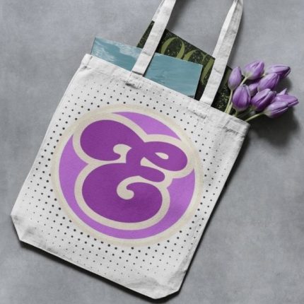 Tote bag Alphabet letter E