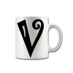 Alphabet Letter V Mug