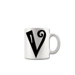 Alphabet Letter V Mug