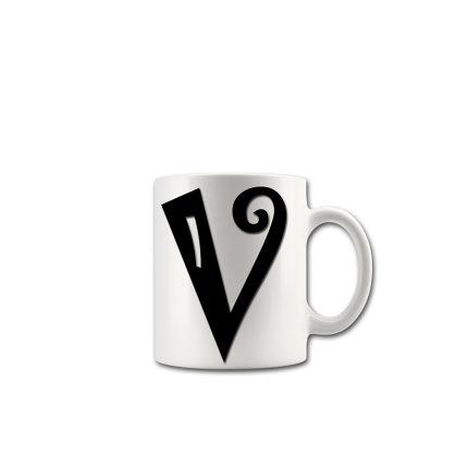 Alphabet Letter V Mug