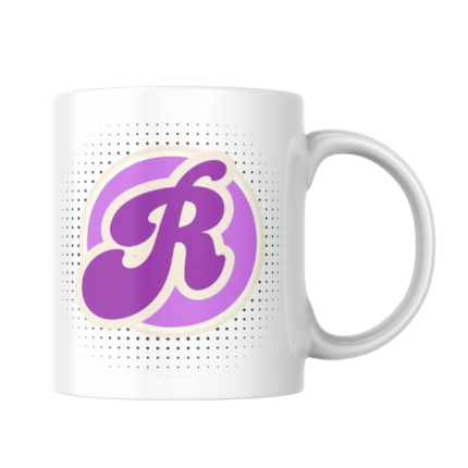 Alphabet Letter R Purple Pettleart Mug