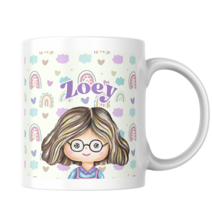Zoey White Mug