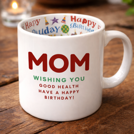 Mom Birthday Mug Inner Design Happy Birthday